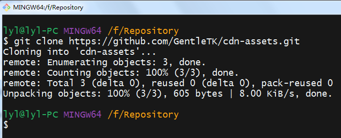 克隆仓库到本地