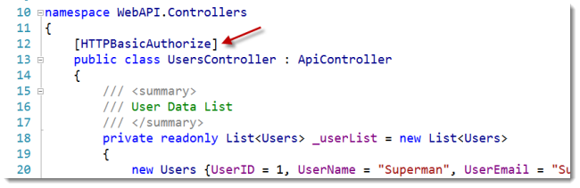 ASP.NETWebAPI（二）：安全验证之使用HTTP基本认证