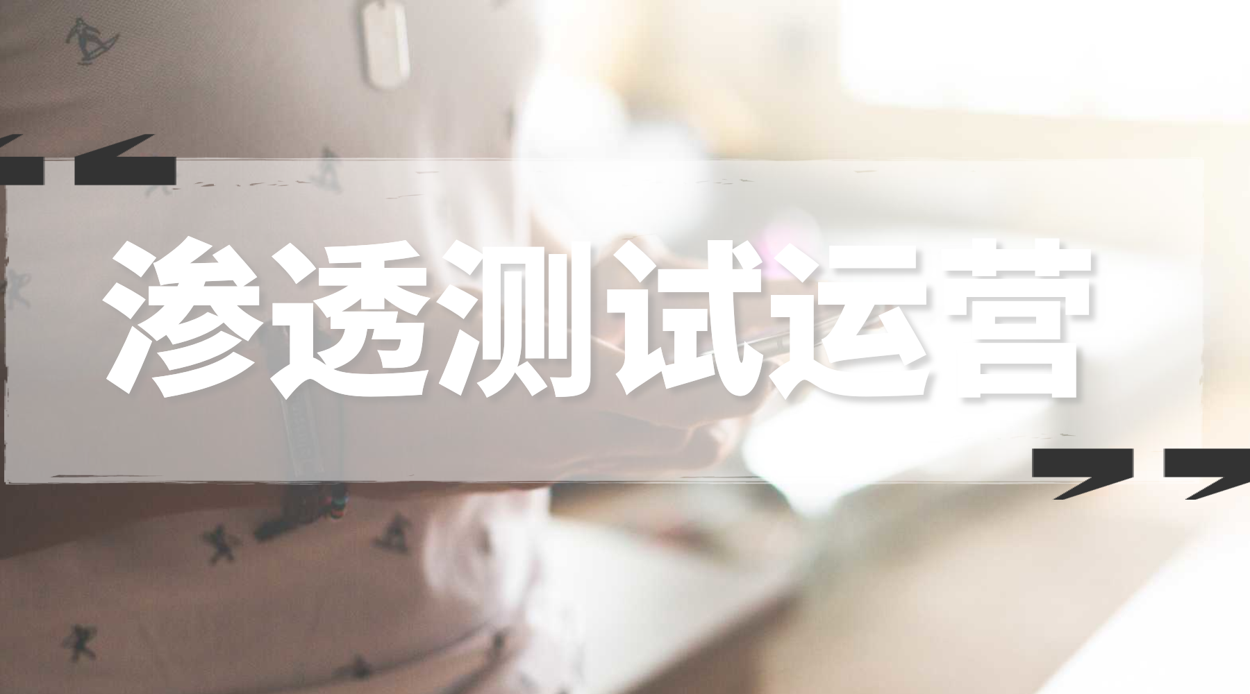 网站安全公司对渗透测试行业的运营观点