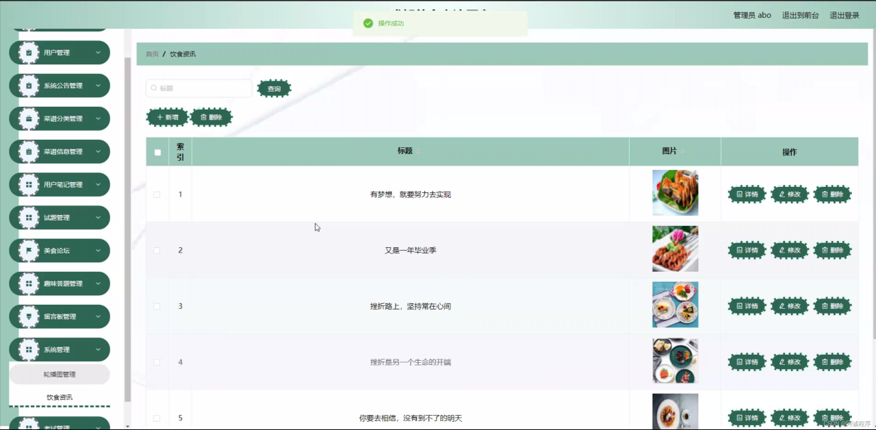 成都美食交流平台(源码+开题)