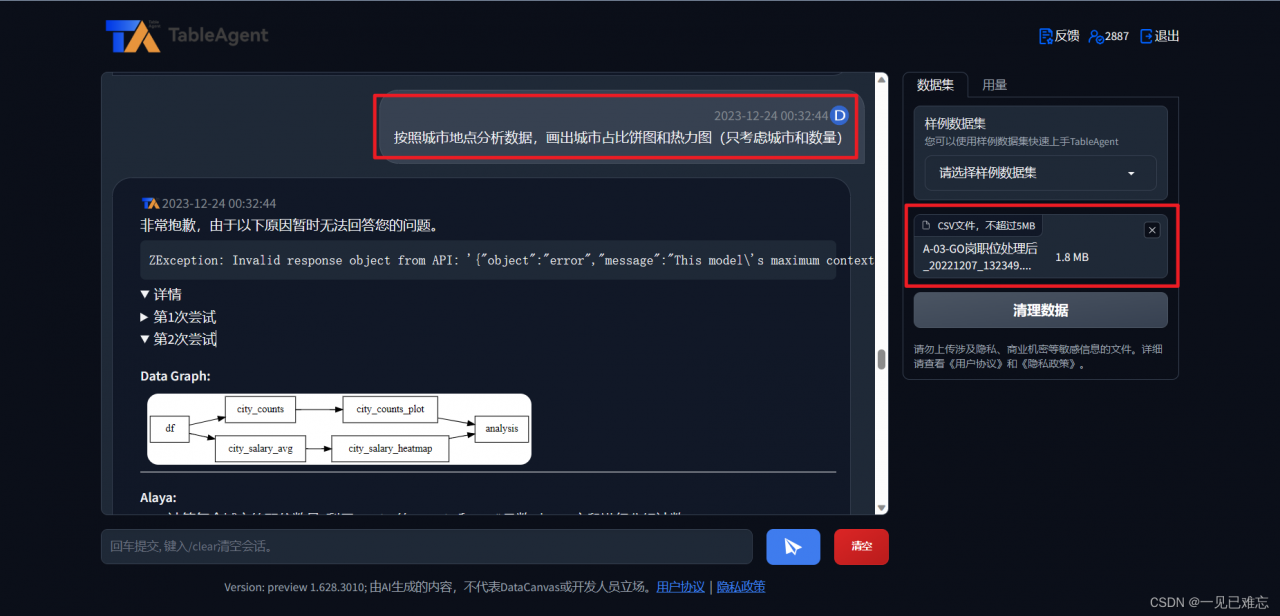 基于TableAgent实现IT职位招聘数据分析